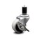 Service Caster 2 Inch Thermoplastic Rubber Wheel 1-3/4 Inch Expanding Stem Caster with Brake SCC-EX05S210-TPRS-SLB-134 - alternate 3